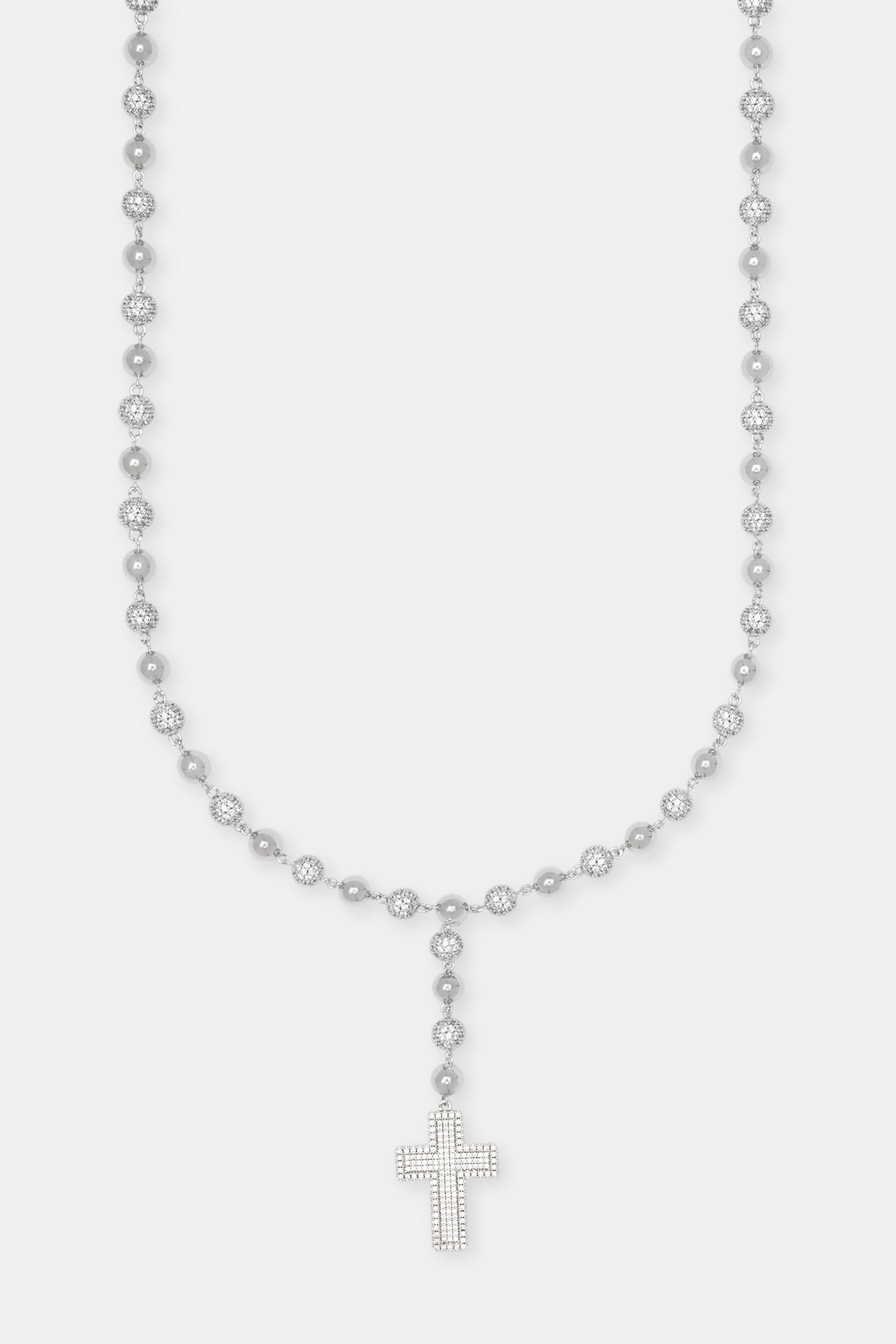 Drop Cross Ice Ball Chain - 6mm