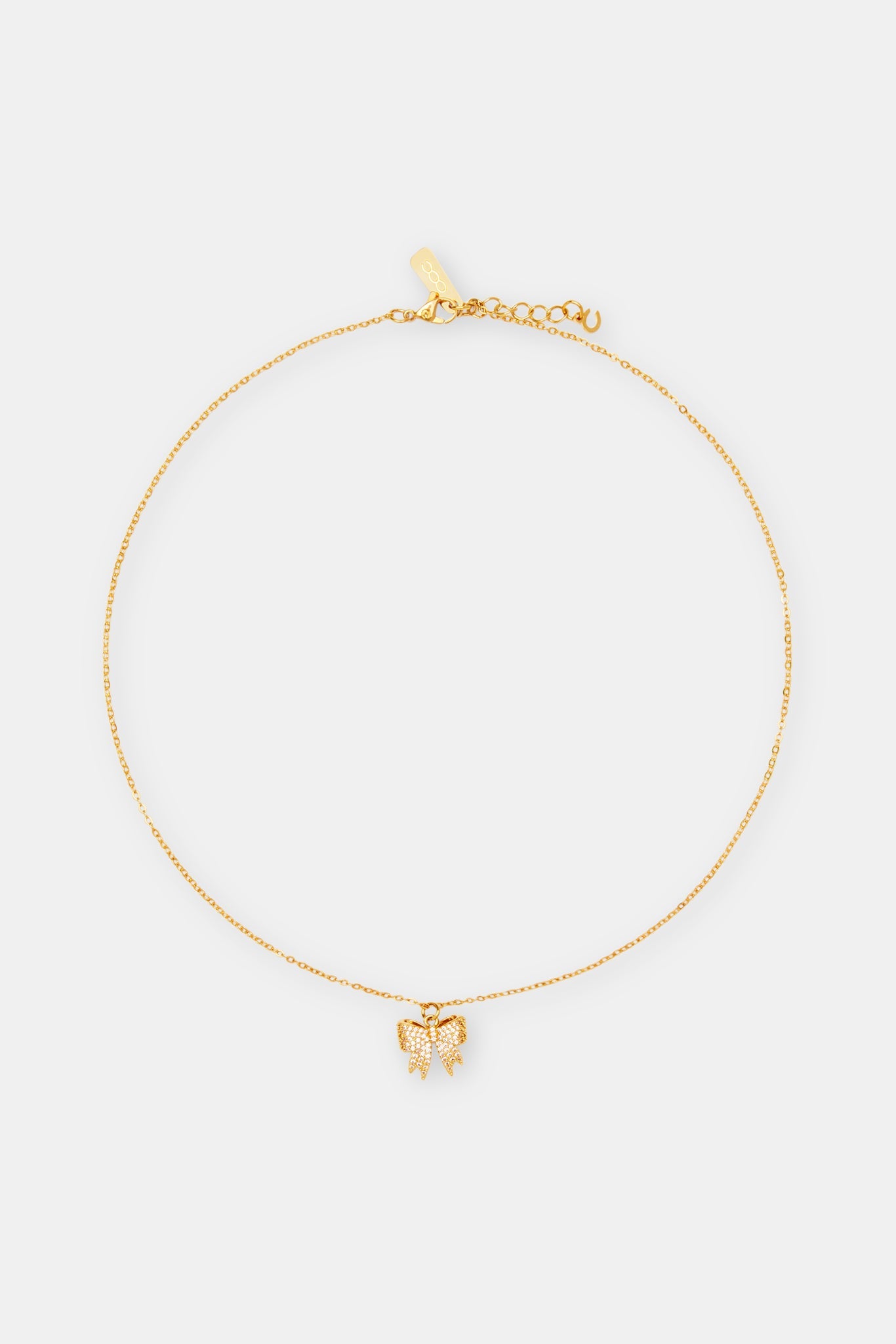Iced Bow Necklace
