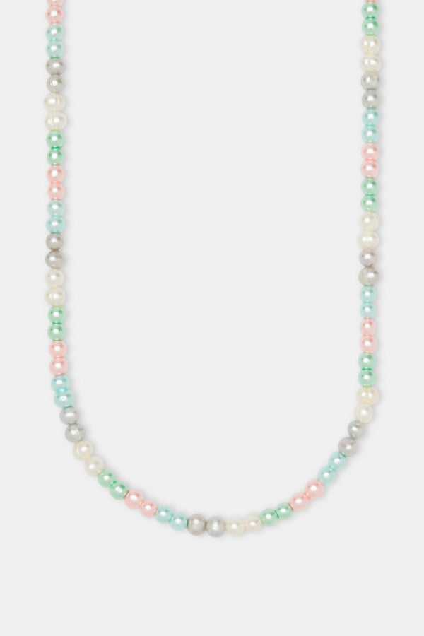 Multi Colour Freshwater Pearl Necklace - 6mm