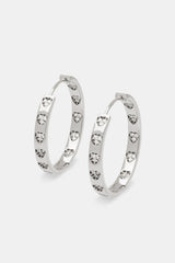 Polished Heart Hoop Earrings - 28mm