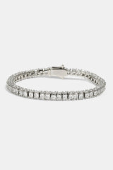 3 Sided Tennis Bracelet - 5mm - White