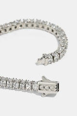 3 Sided Tennis Bracelet - 5mm - White