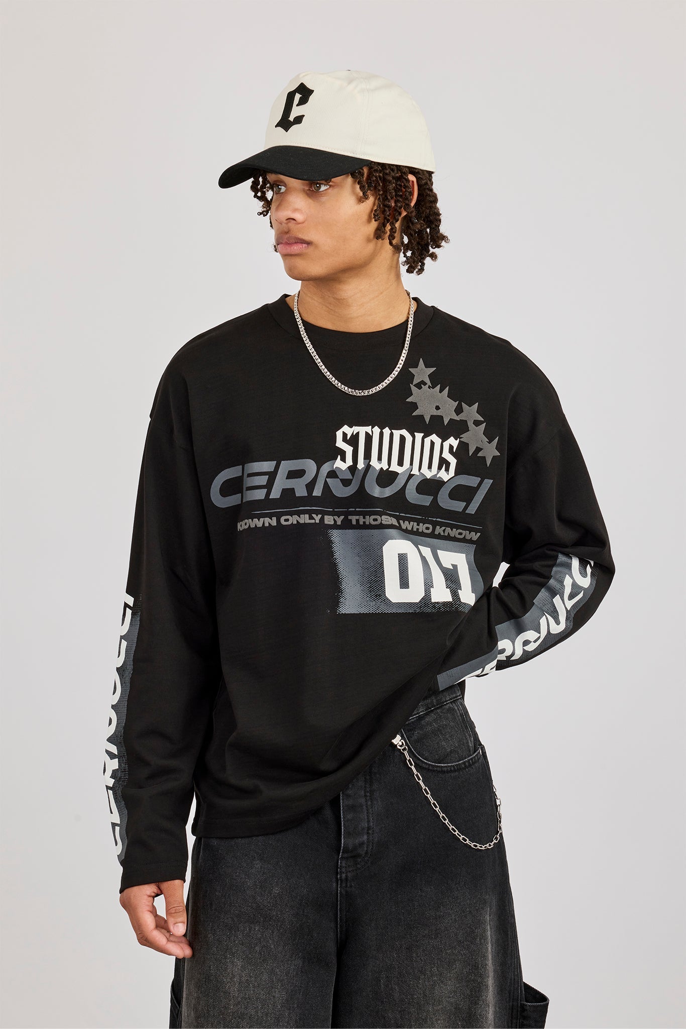 Cernucci 17 Studios Long Sleeve T-Shirt - Black