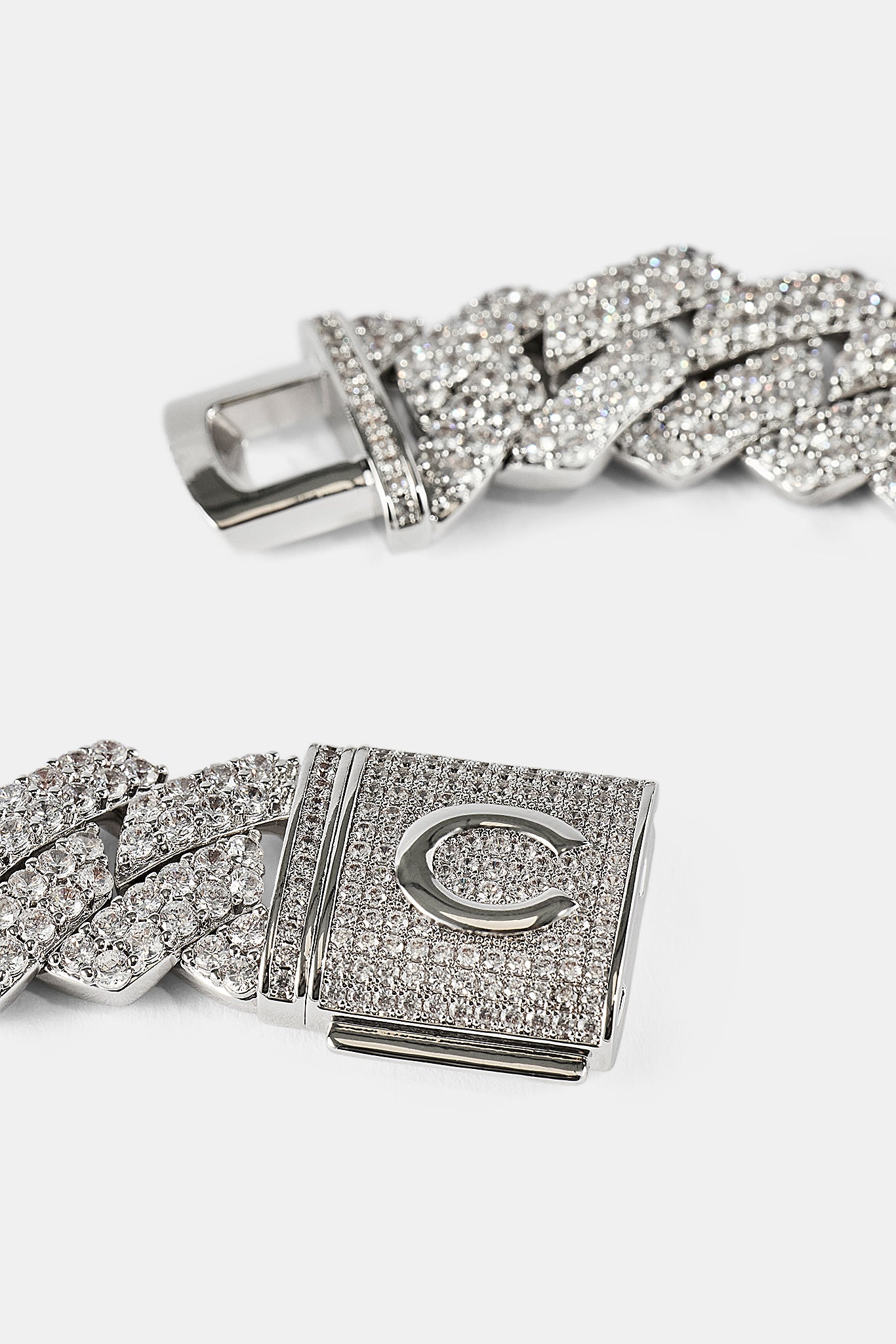 Prong Cuban Link Chain - 19mm - White