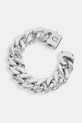 Miami Cuban Bracelet - 20mm - White