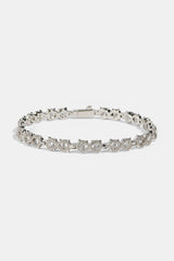 Cluster Infinity Bracelet - 6mm - White