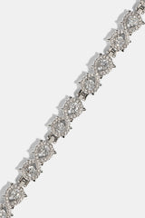 Cluster Infinity Bracelet - 6mm - White