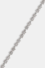 Iced Cluster Infinity Chain - 6mm - White