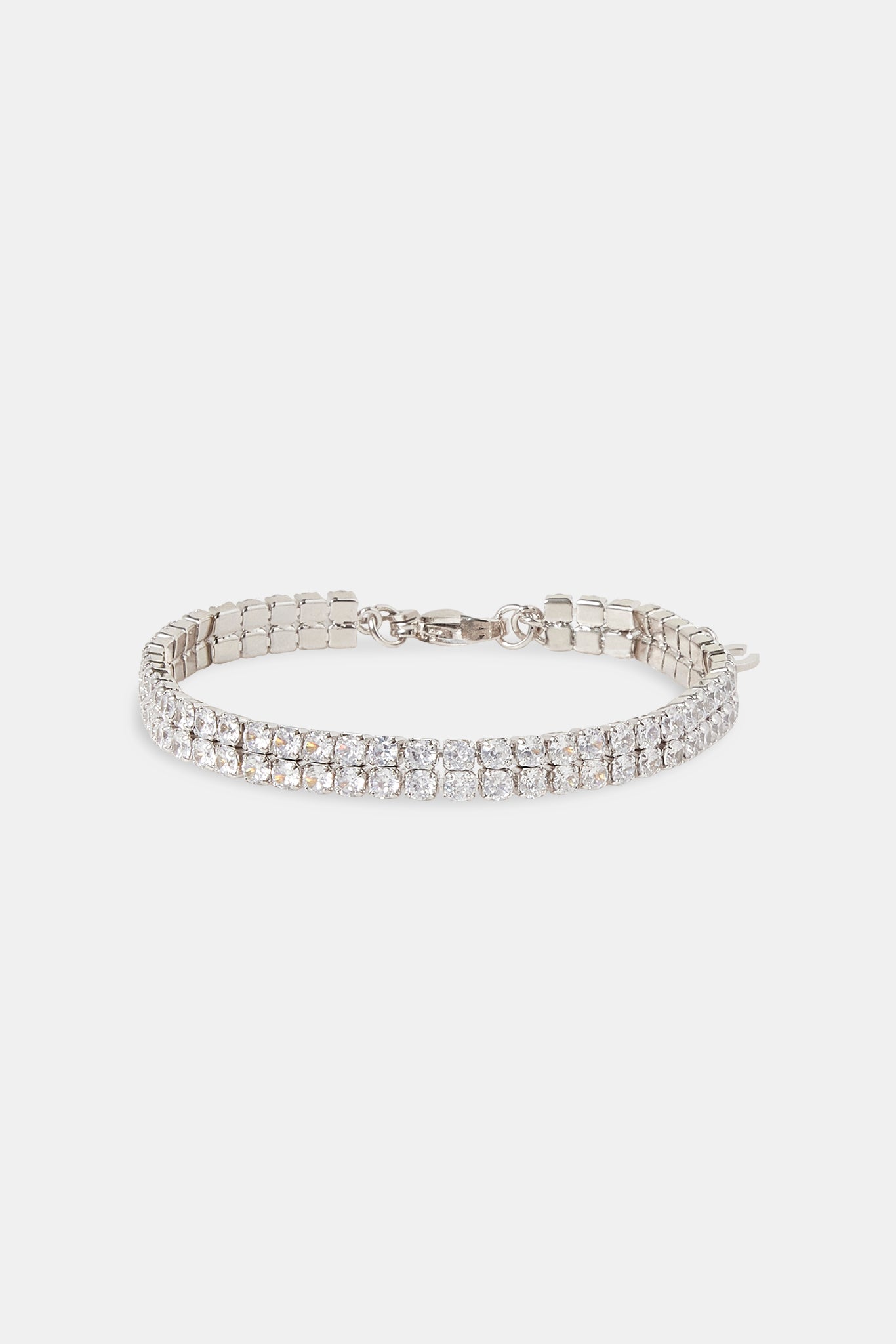 Iced Double Tennis Bracelet - 6mm
