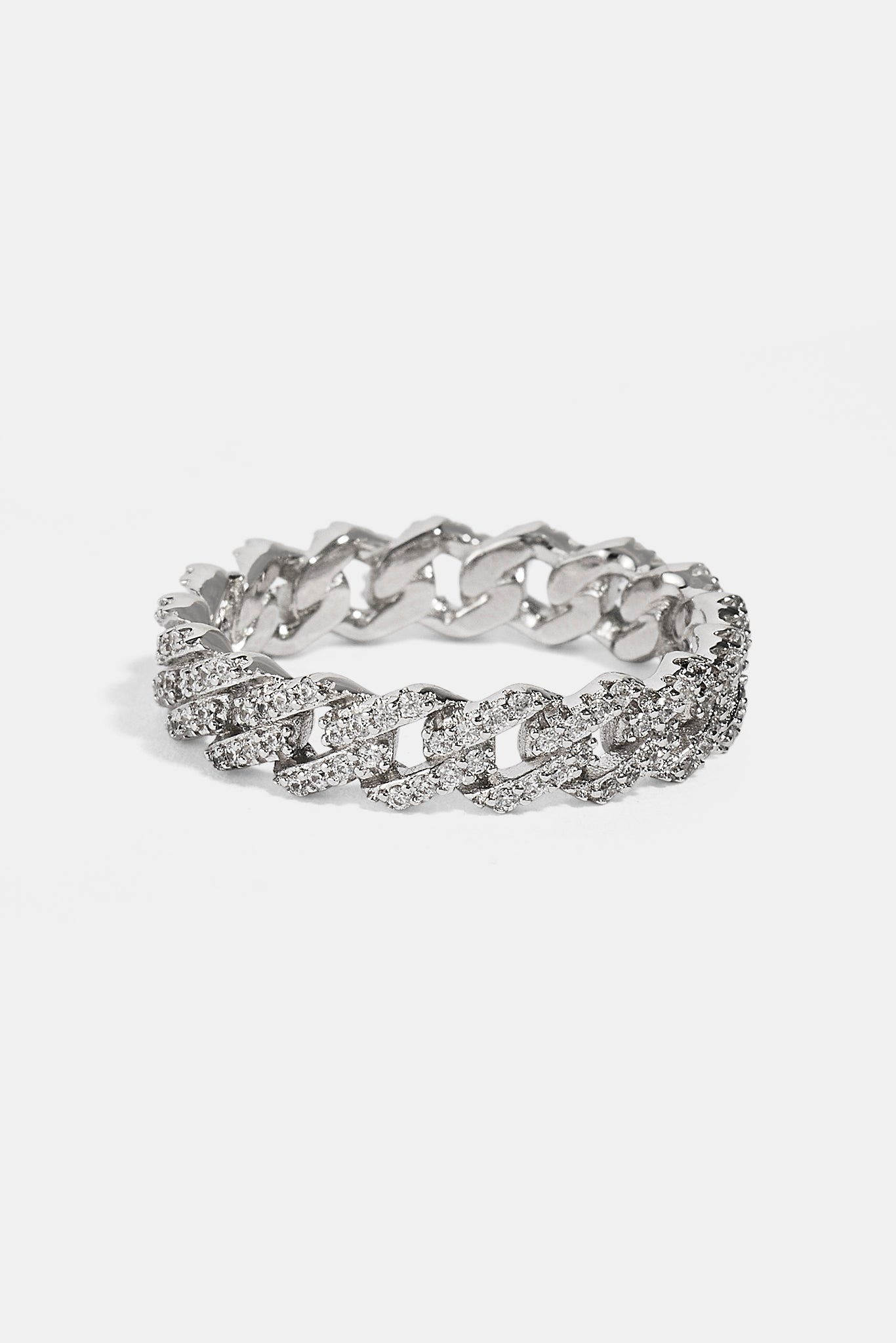Iced Prong Cuban Ring - 5mm