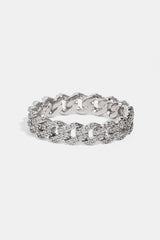 Iced Prong Cuban Ring - 5mm