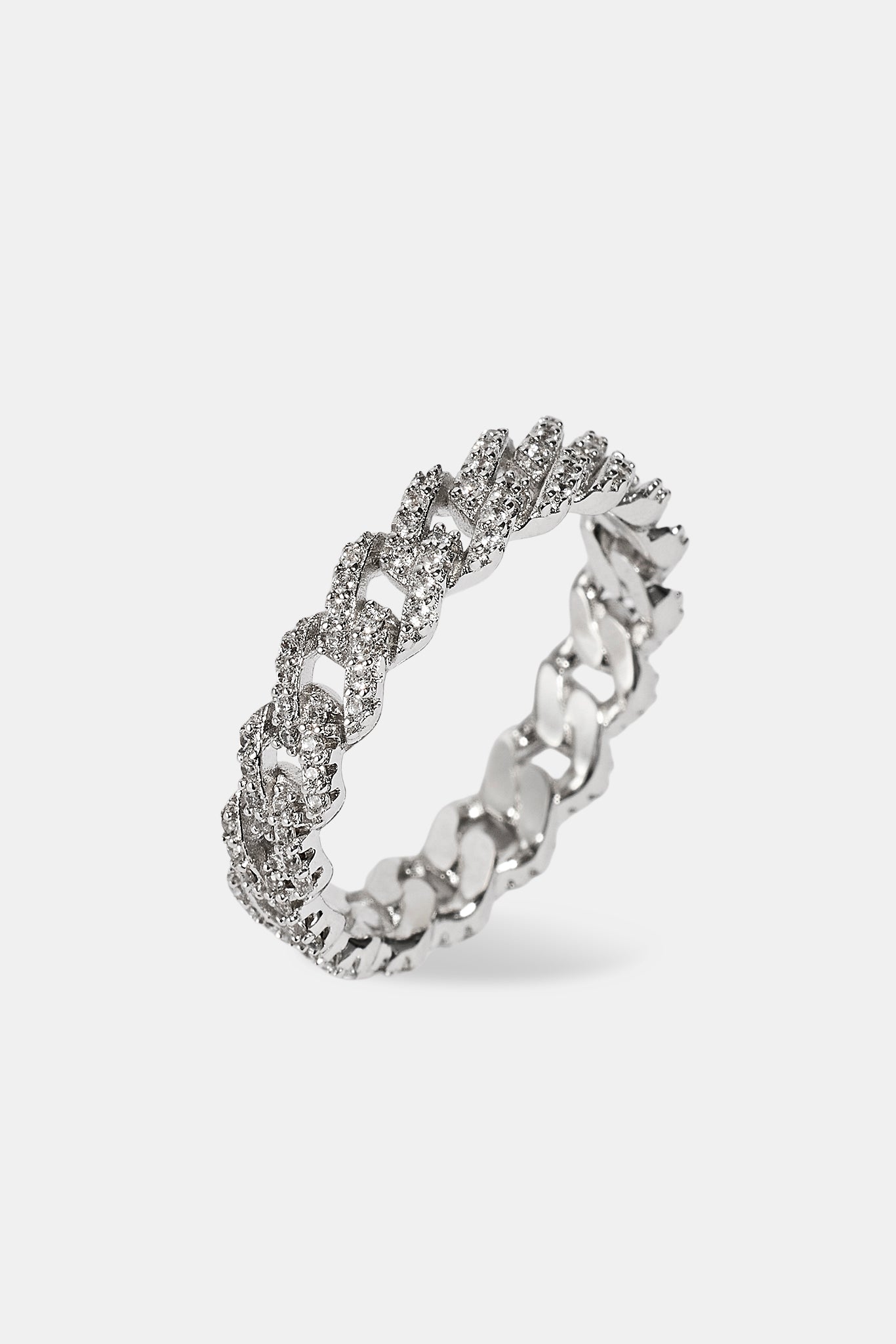 Iced Prong Cuban Ring - 5mm