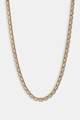 Baguette Cluster Chain - 5mm - Gold