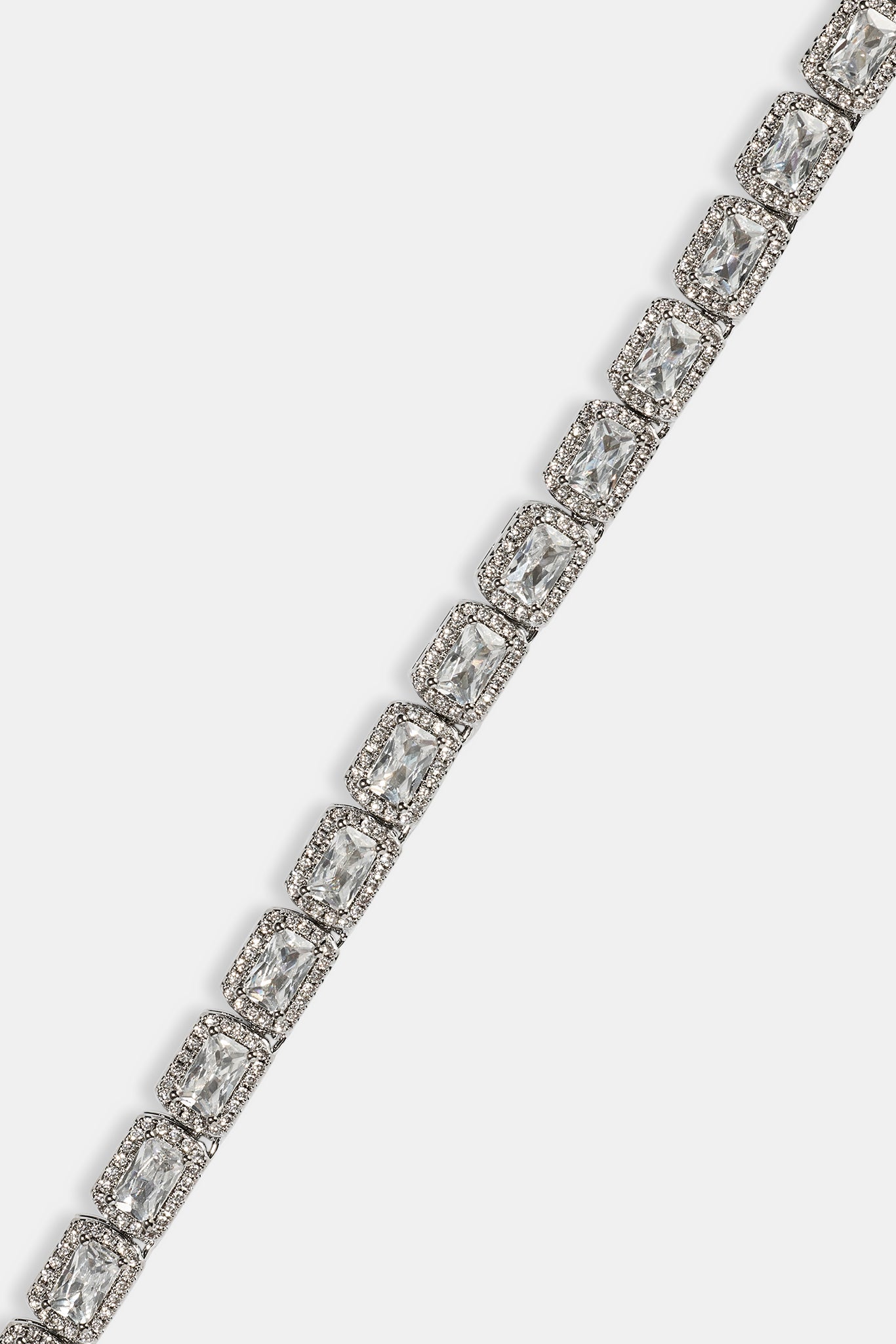 Baguette Cluster Chain - 5mm - White