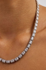 Baguette Cluster Chain - 5mm - White