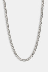 Baguette Cluster Chain - 5mm - White
