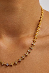 Iced Connecting Motif Chain - 5mm - Gold