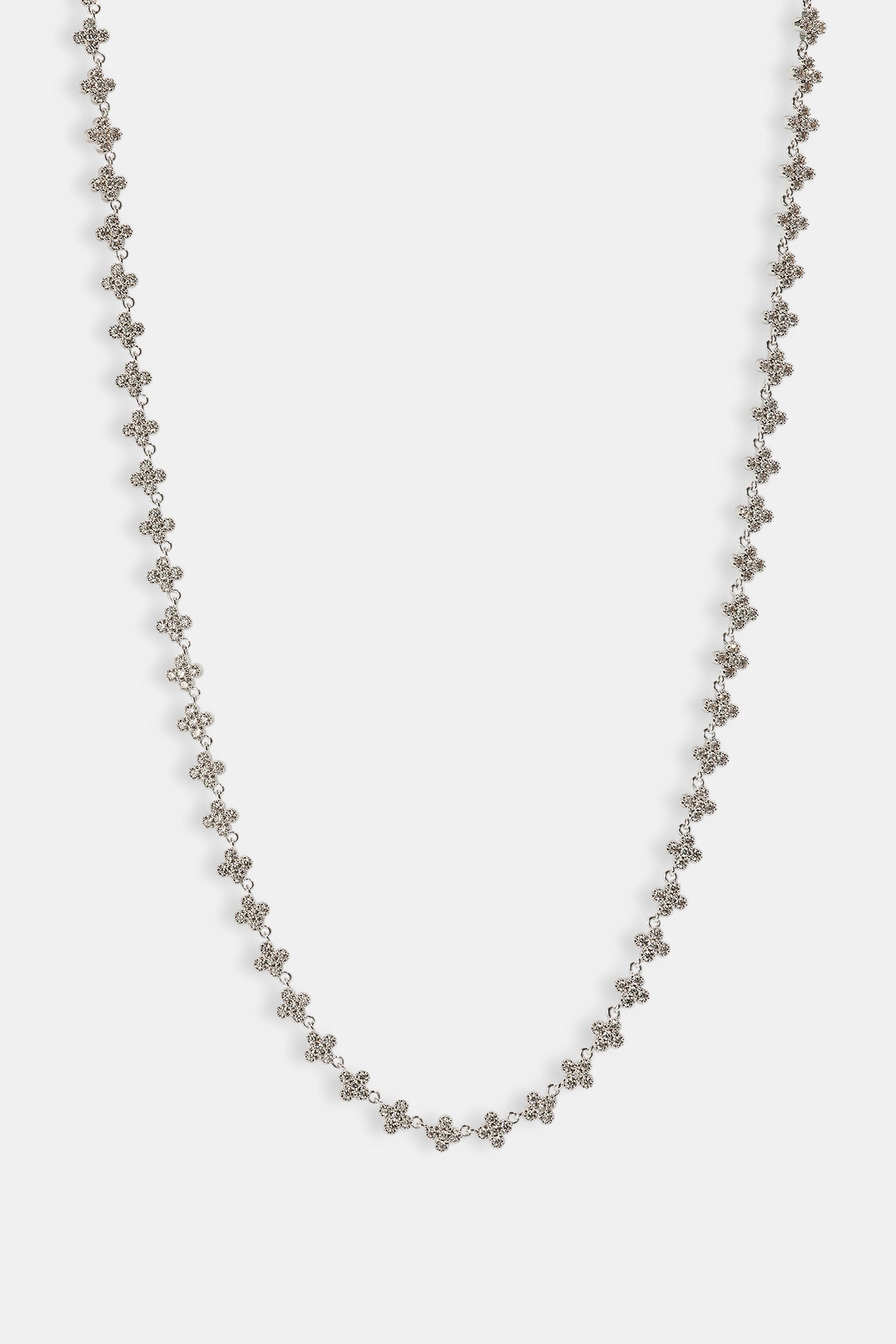 Iced Connecting Motif Chain - 5mm - White