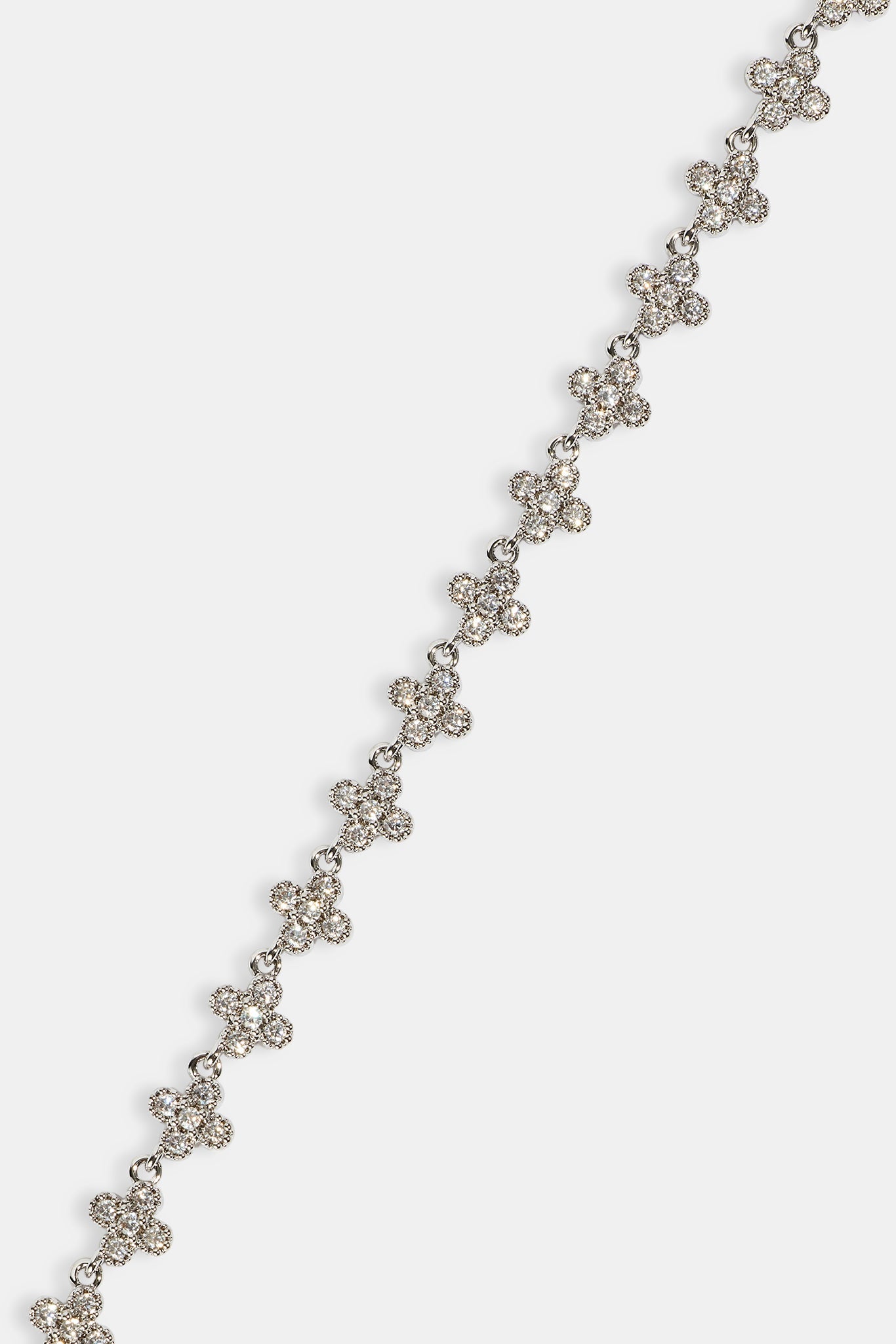 Iced Connecting Motif Chain - 5mm - White