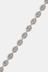 Iced Mariner Link Bracelet - 6mm - White