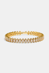 Marquise Tennis Bracelet - 8mm - Gold
