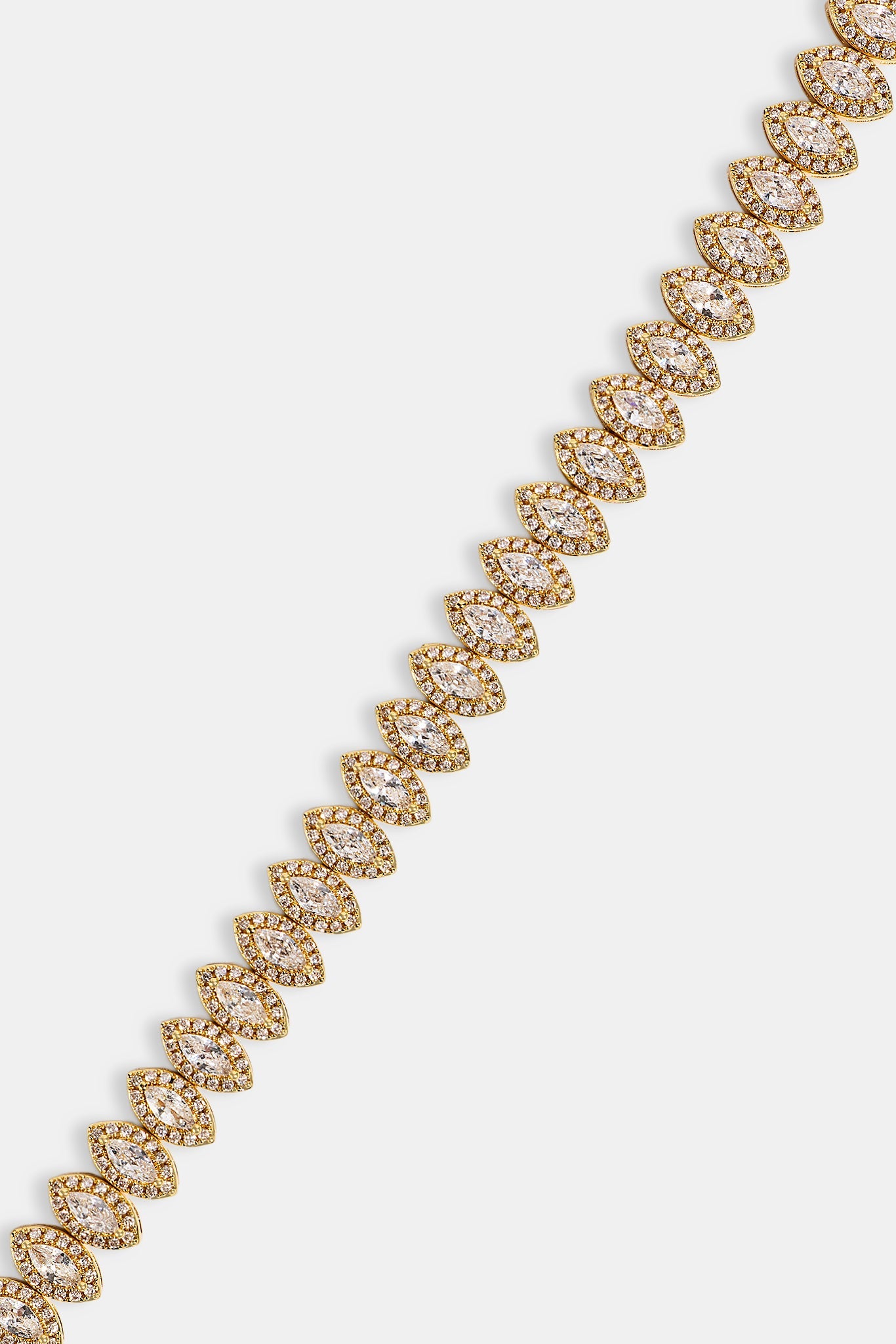 Marquise Tennis Bracelet - 8mm - Gold