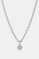 Mother Of Pearl Motif Rolo Necklace - 8mm - White