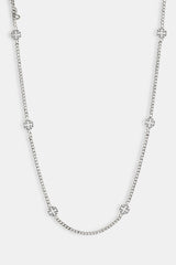 Polished Cross Motif Chain - 6mm - White