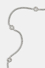 Polished Cross Motif Chain - 6mm - White