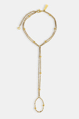 Polished Round Layered Anklet - 5mm - Gold