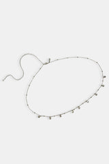 CZ Droplet Body Chain - 10mm - White
