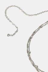 Double Layer Bead Body Chain - 3mm - White