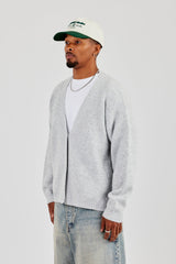 Knitted Cardigan - Light Grey