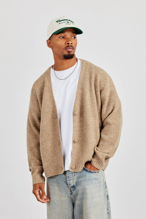 Knitted Cardigan - Taupe