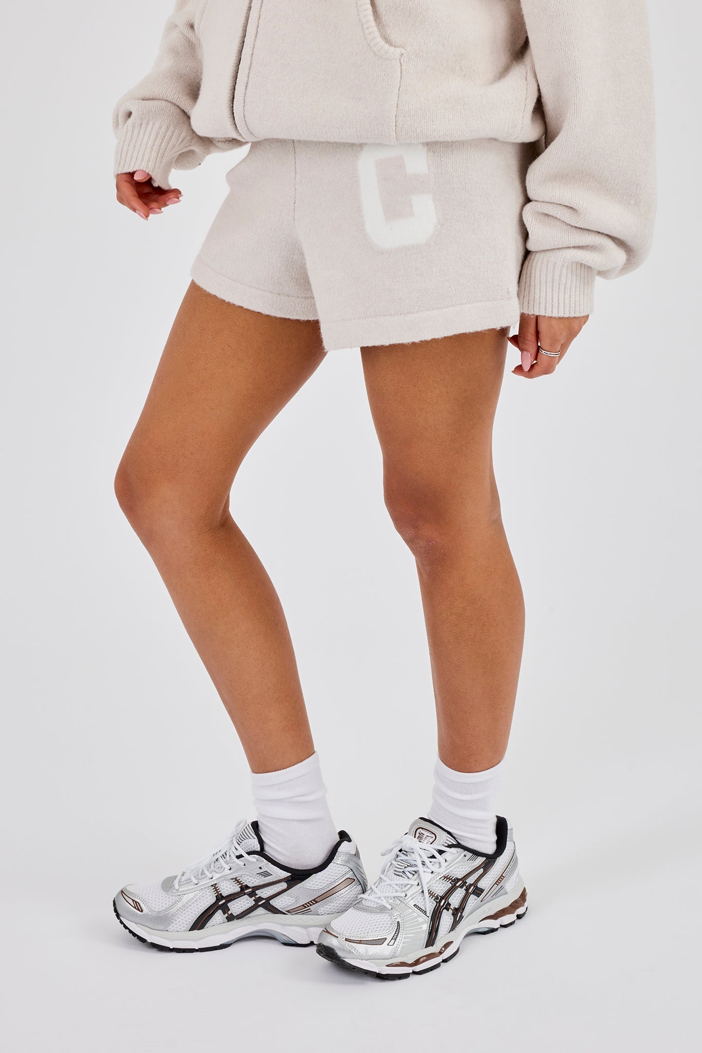Knitted C Short - Oatmeal