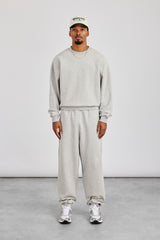 Sweater & Cuffed Jogger - Grey Marl