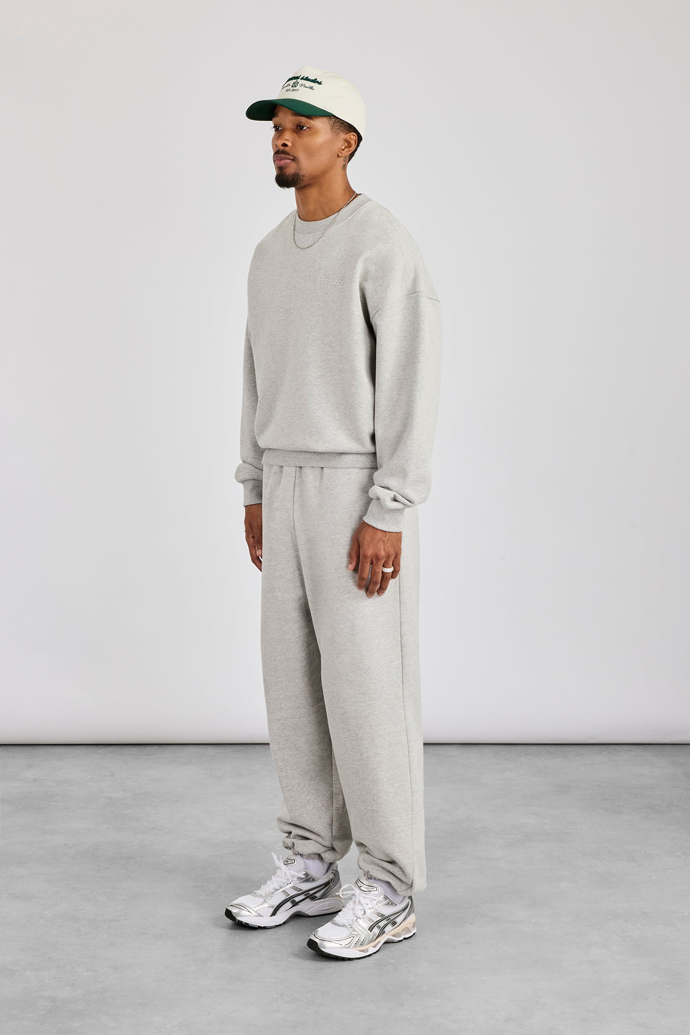 Sweater & Cuffed Jogger - Grey Marl