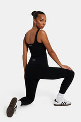 Deep Waistband Legging - Black