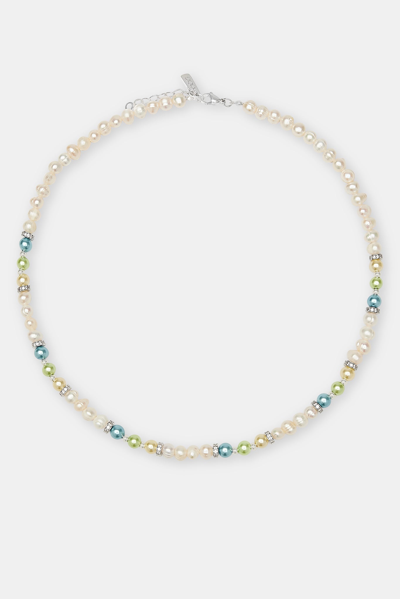 Freshwater Pearl Bead & Ice Necklace