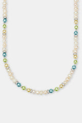 Freshwater Pearl Bead & Ice Necklace