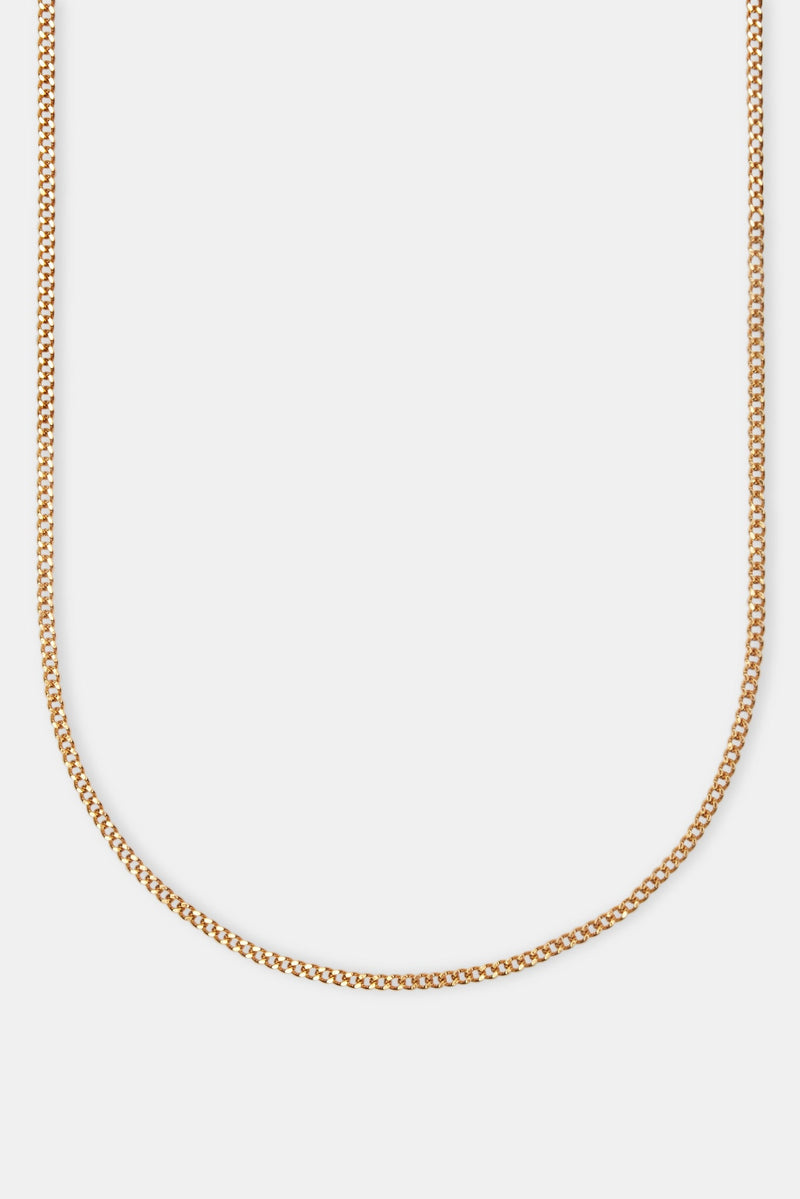 Micro Chain Womens 2.5mm Micro Cuban Chain - Gold | Womens Chains | Shop Cuban ...