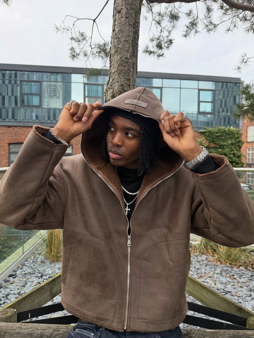 Nylon Track Jacket With Panels - Black | Mens Outerwear | Shop