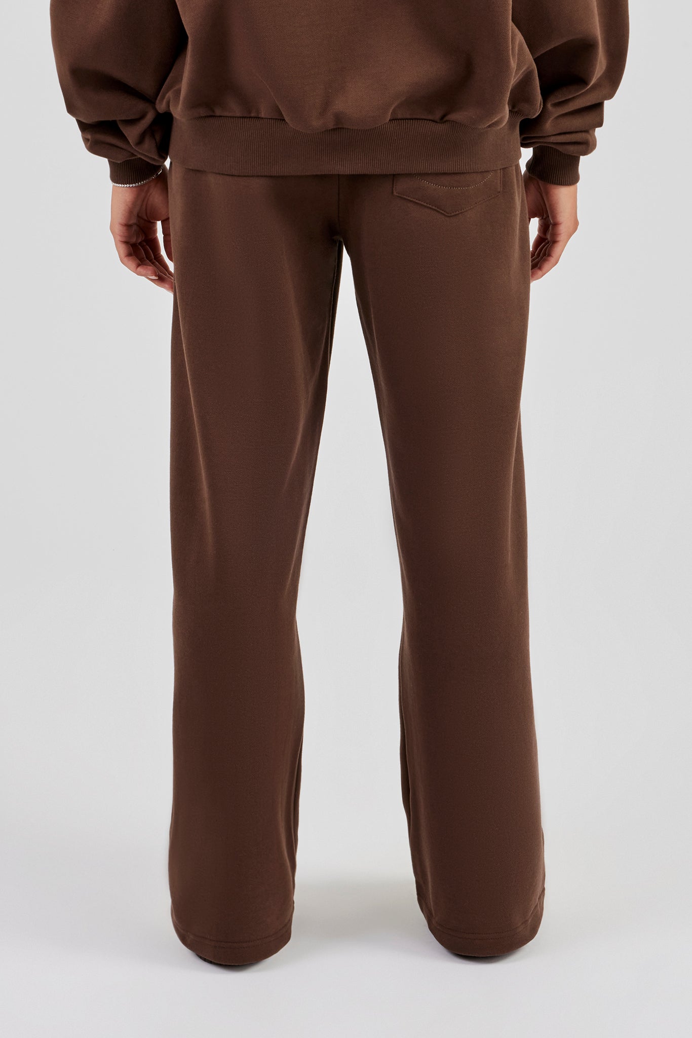 Cernucci Wide Leg Jogger - Chocolate