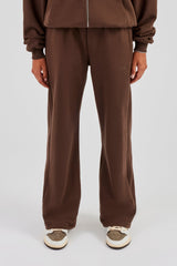 Cernucci Wide Leg Jogger - Chocolate