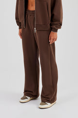 Cernucci Wide Leg Jogger - Chocolate