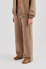 Cernucci Wide Leg Jogger - Taupe