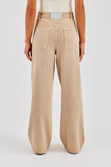 Baggy Fit Overdye Jeans - Washed Stone