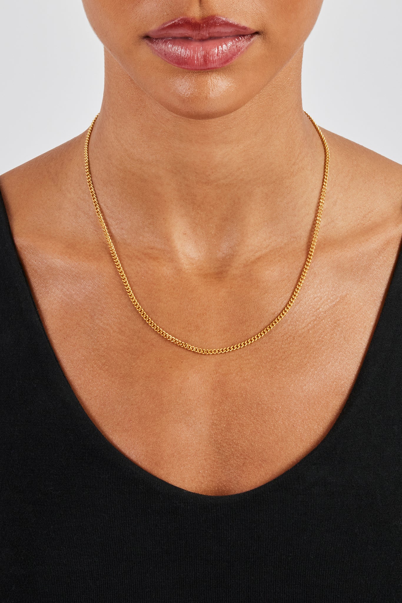 Micro Chain Womens 2.5mm Micro Cuban Chain - Gold | Womens Chains | Shop Cuban ...