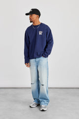 Baggy Ripped Knee Jean - Light Blue