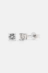 Moissanite 4mm 925 Stud Earrings